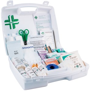 10/12 person emergency suitcase with handle and wall bracket