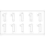 10-digit board for fire hydrants - Digit 1