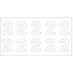 10-digit board for fire hydrants - Digit 2