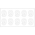 10-digit board for fire hydrants - Digit 9