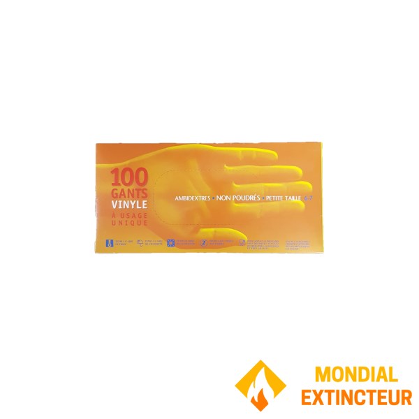 100 Disposable Vinyl Gloves