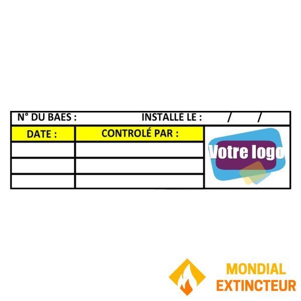 1000 Maintenance BAES personal labels - 70 x 20 mm