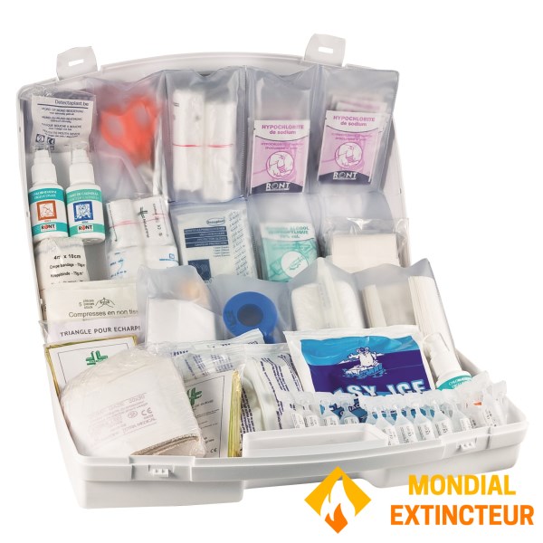 50-person emergency suitcase with carrying handle