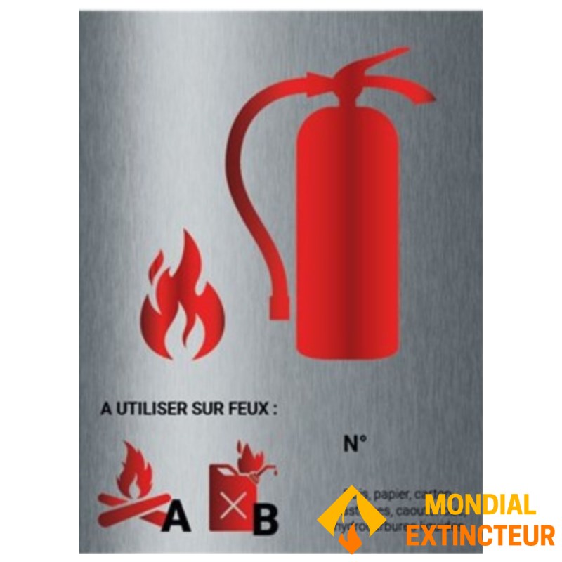 ALUMINIUM water-sprayed additive panel 15 x 20 cm - Class AB