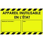 "APPARATUS UNUSABLE AS IS" labels - Pack of 100