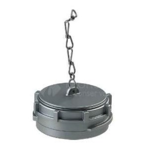 Aluminium locking plug with chain DN100