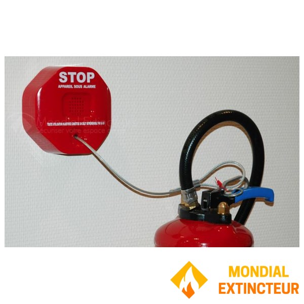 Antitheft fire equipment - fire extinguisher alarm