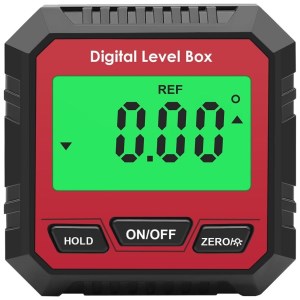Backlit electronic magnetic inclinometer