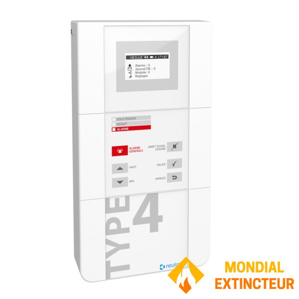Battery-operated, addressable type 4 alarm control unit
