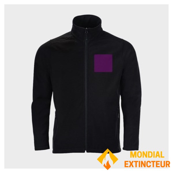5 Black personalized Zip jackets - Size S - Heart and back