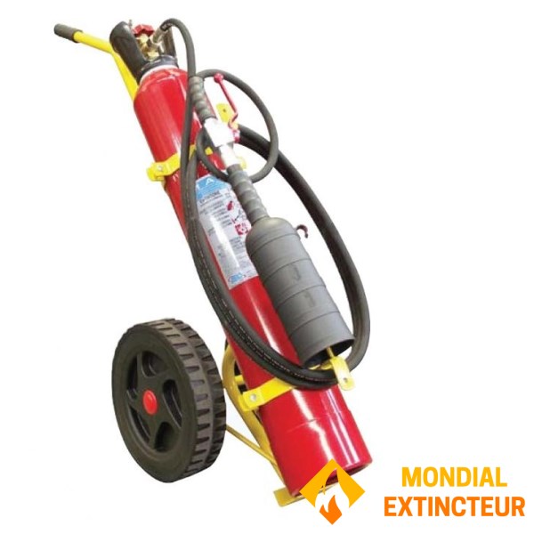 CO2 extinguisher on wheels 10 Kg capacity - ANAF Brand
