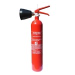CO2 fire extinguisher 2Kg capacity NF &amp; MED + mounting bracket + signage panel
