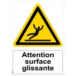"Caution slippery surface" sign - PVC A4