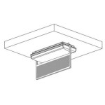 Ceiling-mounted label holder