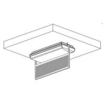 Ceiling-mounted label holder