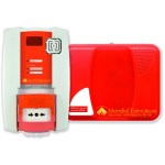 Containment alarm pack with 1 remote visual and audible diffuser