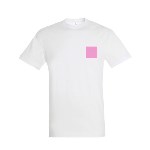 5 Tee-Shirts personnalisés blancs - Taille XL - Cœur et dos