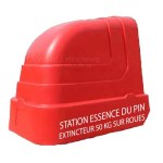 Customized extinguisher shelter on wheels