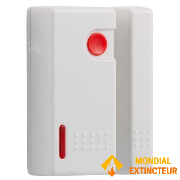 Door opening sensor with emergency button