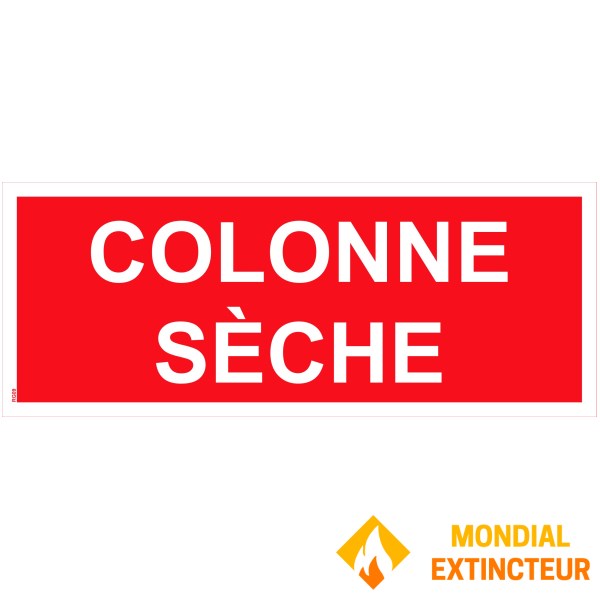 "Dry column" panel "- white" PVC "text" - 200x80 mm