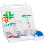 Eco 4-person emergency suitcase with carrying handle