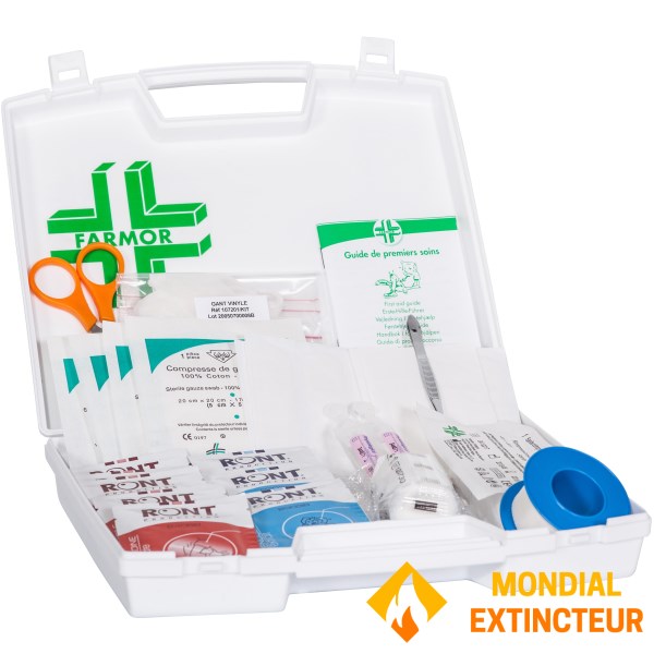 Eco 4-person emergency suitcase with carrying handle