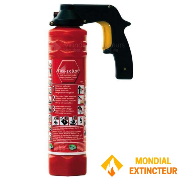 Ecological fire extinguisher, 100% recyclable.