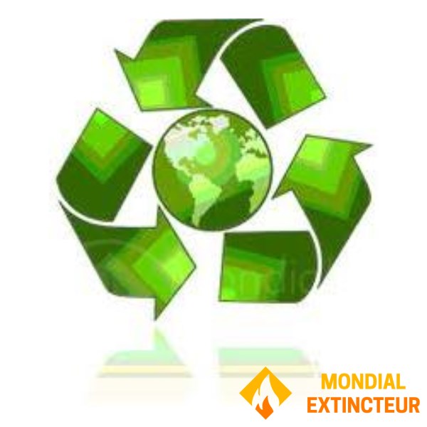 Ecological fire extinguisher, 100% recyclable.