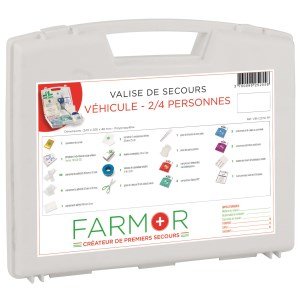 Emergency suitcase for car 2/4 persons