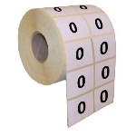 Numérotation Extincteurs – 100 chiffres par rouleau – Chiffre 0 - 15 X 20 mm -