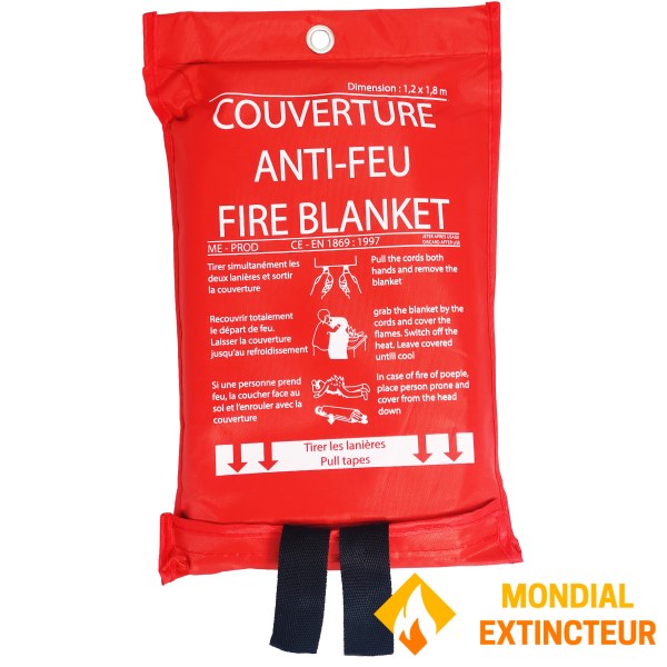 Fire blanket 1.20 X 1.80 M Soft case