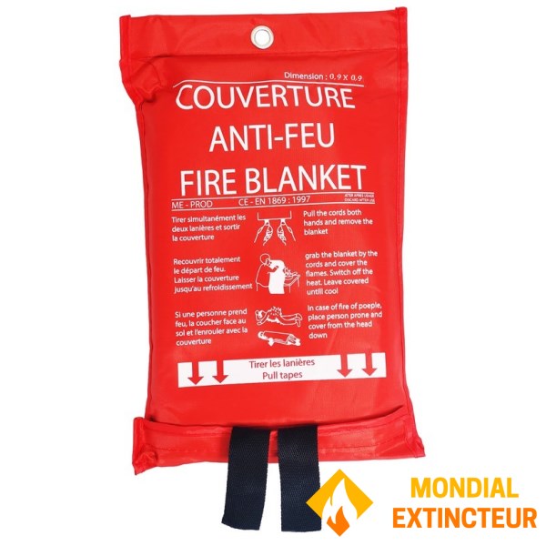 Fire blanket 0.9 X 0.9 M Soft case