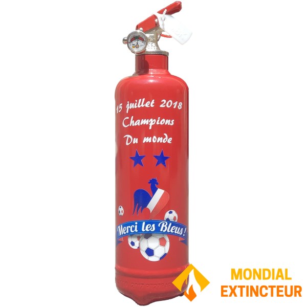 Fire extinguisher "Merci les bleus"