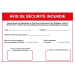 Fire safety notice - PVC A4