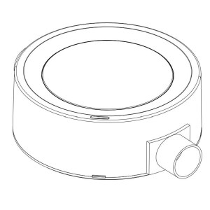 Fitting for IRO 20 mm "Spazio Luz" tube inlet