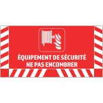 Floor signage for fire extinguishers