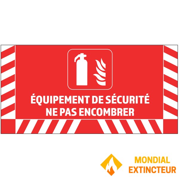Floor sign for fire extinguisher - W.800 x H.400 mm