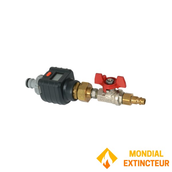 Flowmeter for training extinguisher