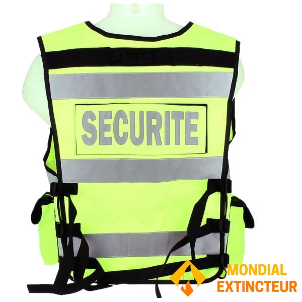 Fluorescent Yellow High Visibility Vest