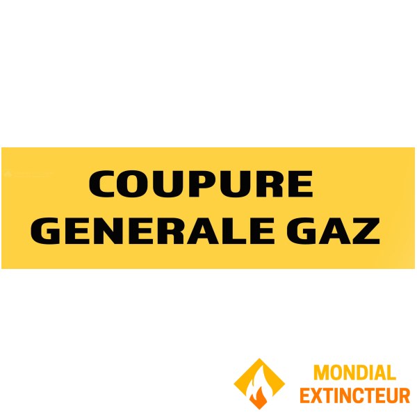 "Gas break" sign 200mm x 60mm