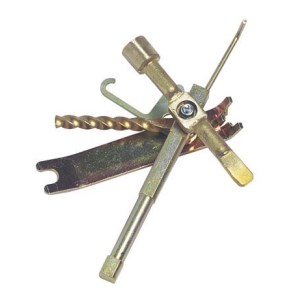 Gaz de France-approved "Météor" gas key