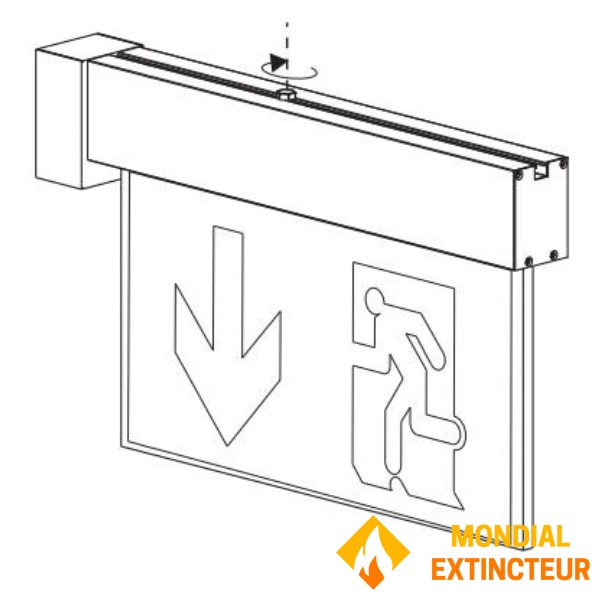 Grand Luxe "LUMINA" drainage unit for central source - Wall flag