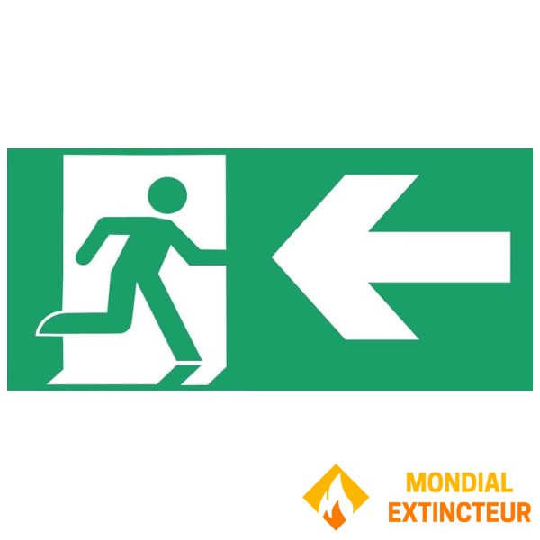 Left arrow panel - PVC 500x250 mm