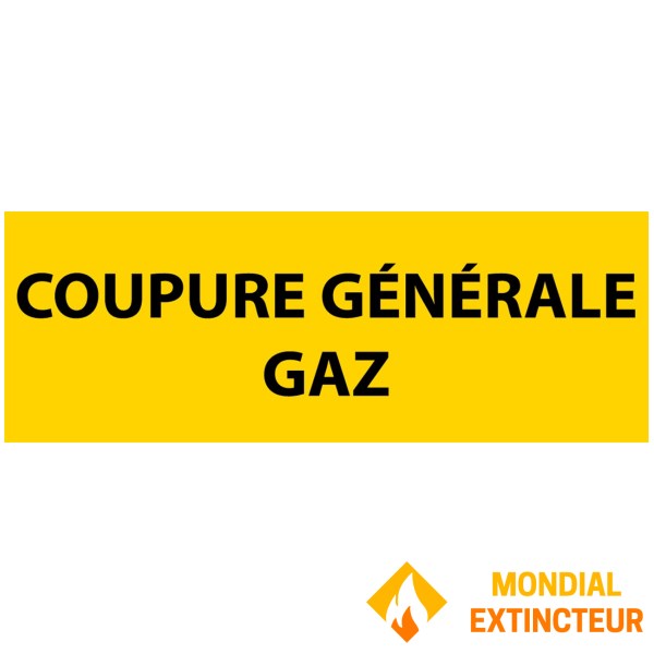 "Gas break" sign - PVC 200x80 mm