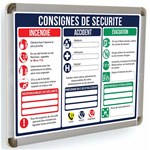 Mandatory A3 safety instructions with "Luxe" finish frame