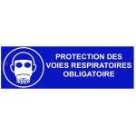"Mandatory respiratory protection" sign - L.300 x H.100 mm