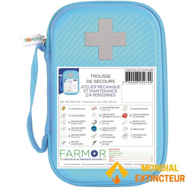 Mechanics' first-aid kit - 2/4 persons
