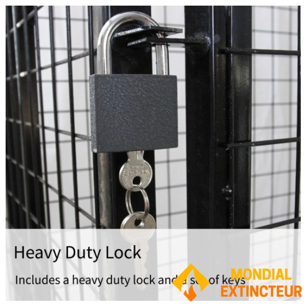 Metal Cage for Gas Cylinder Storage - 118 cm