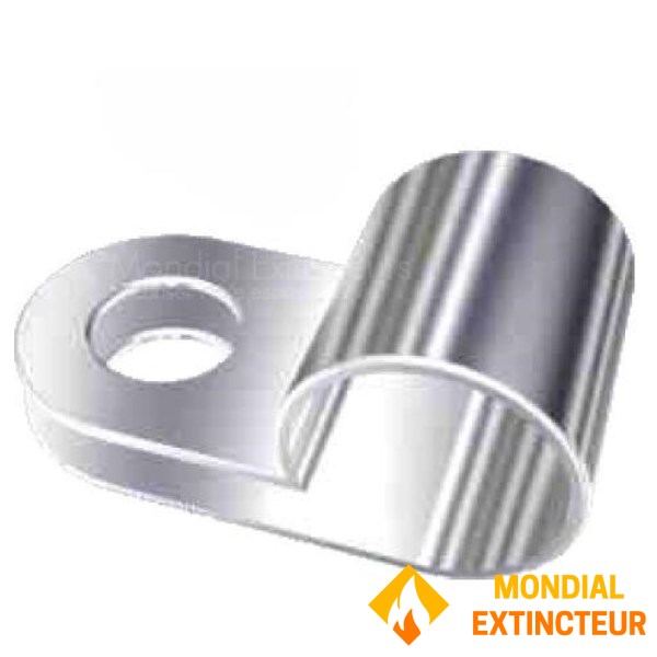 Metal pipe clamps diam.8 - 100 pcs. bag