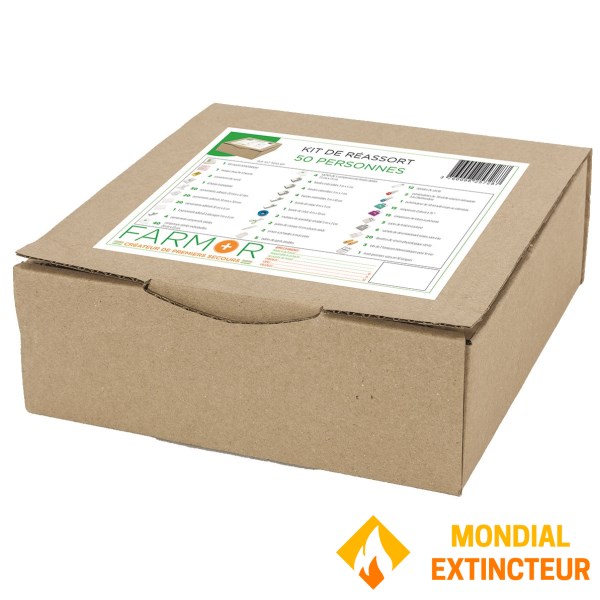 "Multi-risk" kit for 50-person medicine cabinet